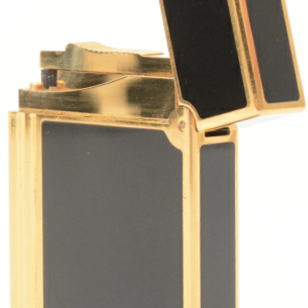 Rare Vintage  DuPont Gatsby Lighter Gold and Plated With Black Lacquer(Authentic - Picture 12 of 16